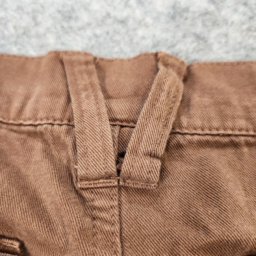 Fashion Bug Cropped Pants Capri Womens 18W Brown Baggy Wide Leg Gorpcore Hip Hop - Picture 10 of 12